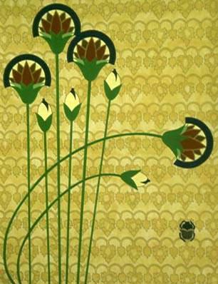 Acrylic and Lettering Gold, back ground design Lettering Gold, 24 inches by 36 inches framed, Certificate of Title Registration by the Artist to the Owner