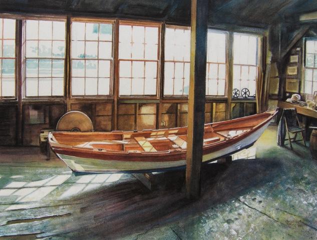 Limited Edition Print of the interior of one of the oldest wooden boat builders in the country (in Amesbury, MA)
