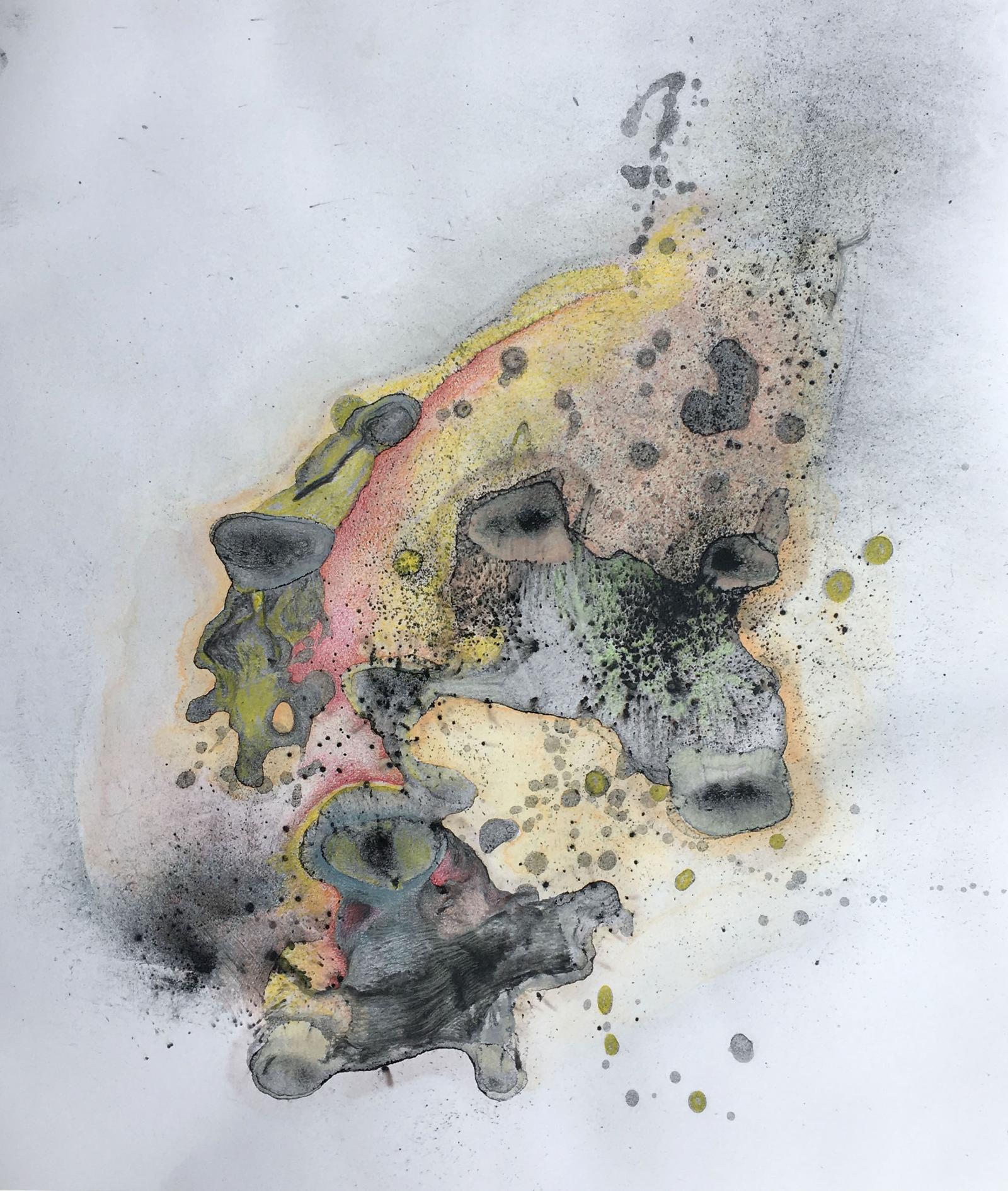 Mixed media drawing