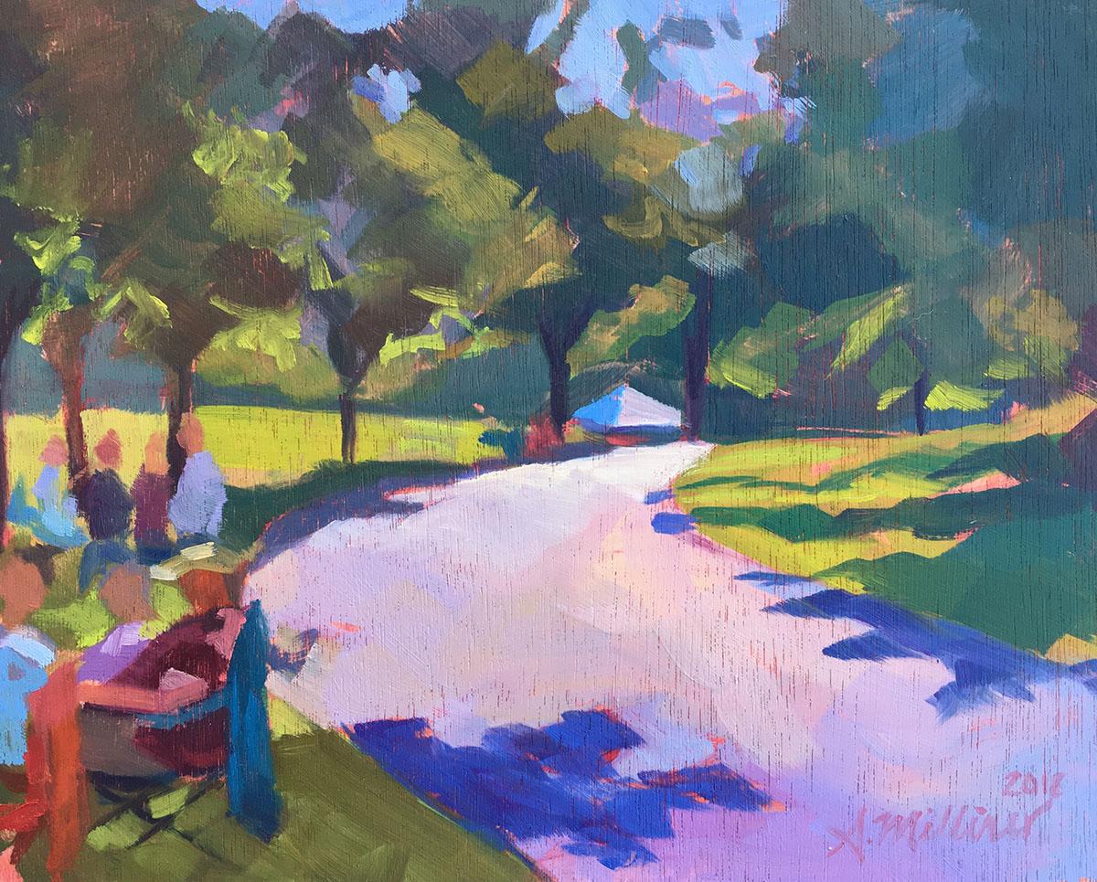 Amanda Milliner, 8x10, oil on board, 2018