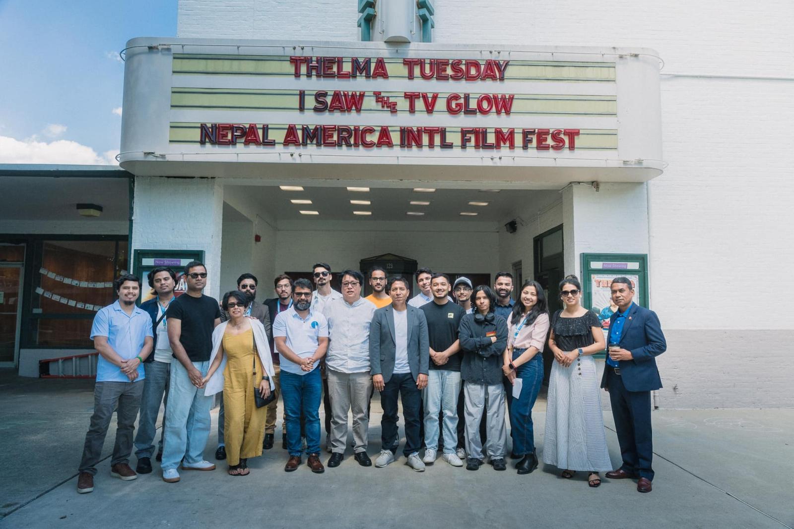 During NAIFF2024 — celebrating global storytelling at the Nepal America International Film Festival of Maryland, held at Greenbelt Cinema.
