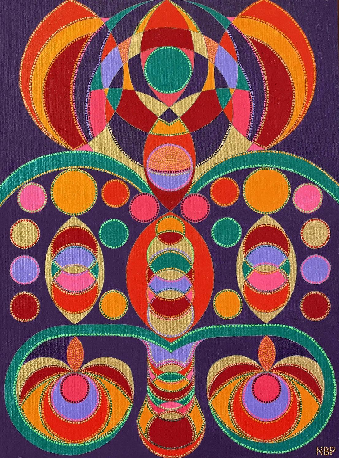 When I create my “free spirit - nonfigurative art,” I feel completely free like a flying bird. There is no taboo of what colors I can choose or combine, or what technique to use. I apply whatever seems right at the moment or whatever new ideas are coming up in the moment of inspiration. I express myself and give my view of the world through color, color combinations and shapes. I use my scientific, engineering and life experiences to bring new ideas to reality in my art. I developed a unique artistic style -“Emotional Counterpoints in Paint – Dots Art” where perfectly round dots are overlaid onto sections of a previously-painted picture and create a melody of my heart on the canvas. Sometimes the emotions are so powerful that the dots (like music notes interact with the rhythm of the melody) creating emotional counterpoints - piled on one another-and create a three-dimensional painting. My floral compositions are expressions of my connection with Nature; its beauty and its nurturing and healing effect on the soul. 