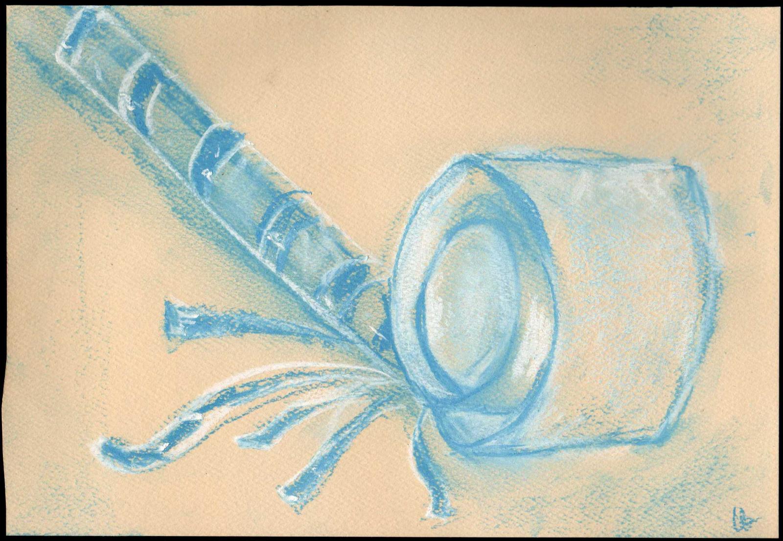 Drawing, Pastel, Pastel on Paper, Contemporary, Modern, Postmodernism, Party, Parties, Celebration, Birthdays, New Years, Colorful