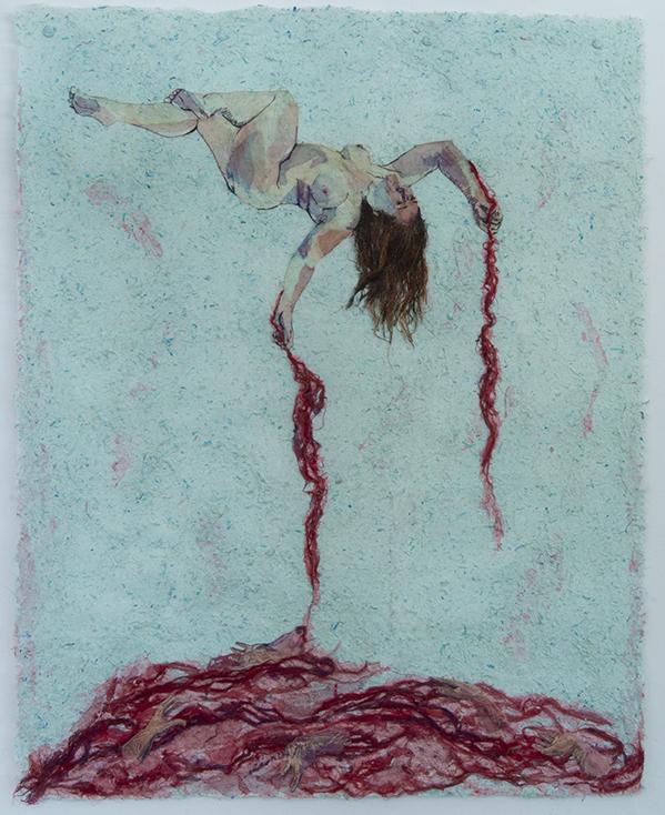 Inaction, during times of crisis, can have devastating repercussions on oneself and those around you. Is the woman in "Idle Sacrifice" neglecting aspects in her life that will lead to her inevitable fall? Or is she willfully ignorant of her own contribution to the tumult below? (Photography by Kimber Harris-Wiegand)