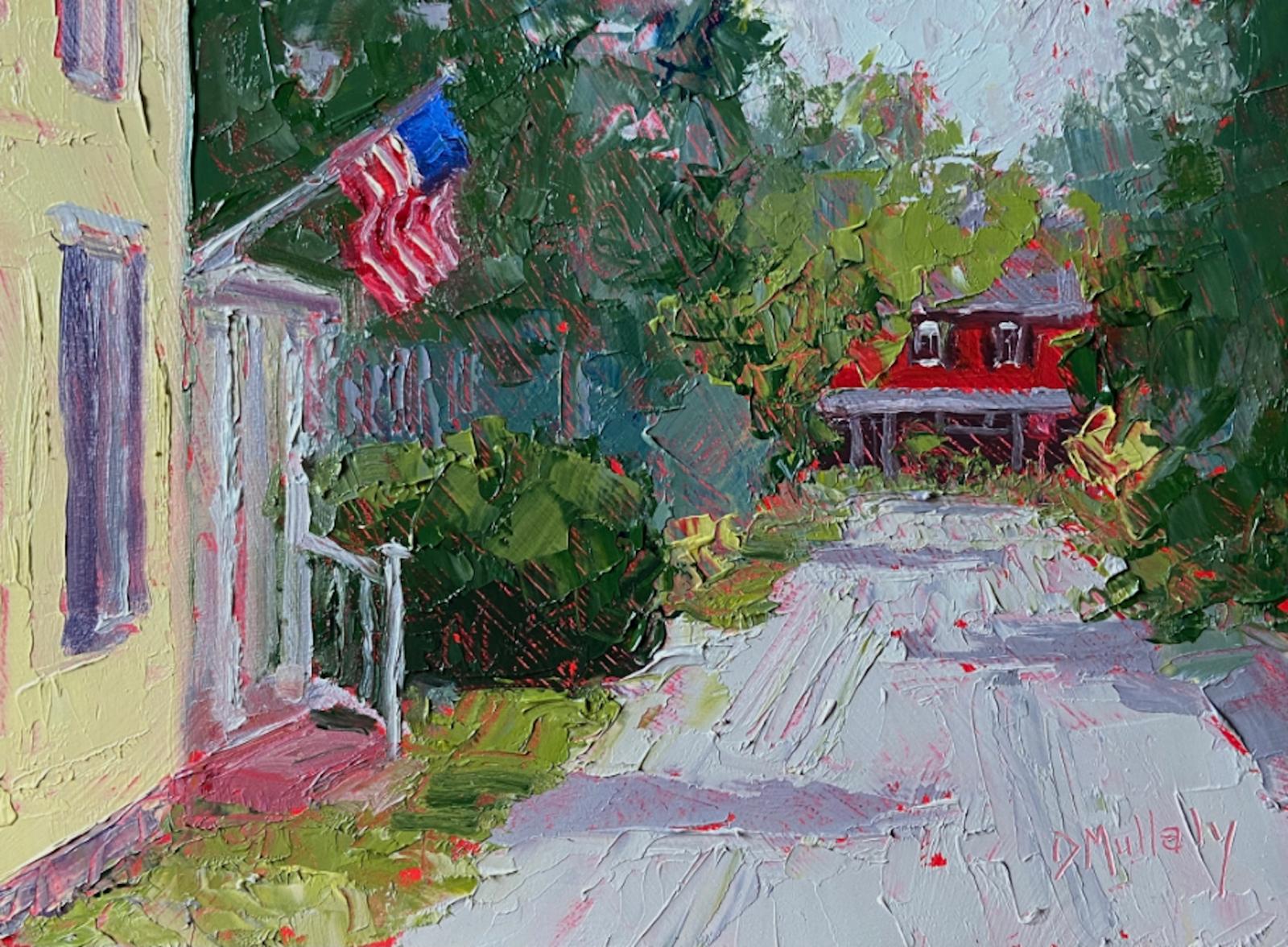 Palette knife painting on gessoed board