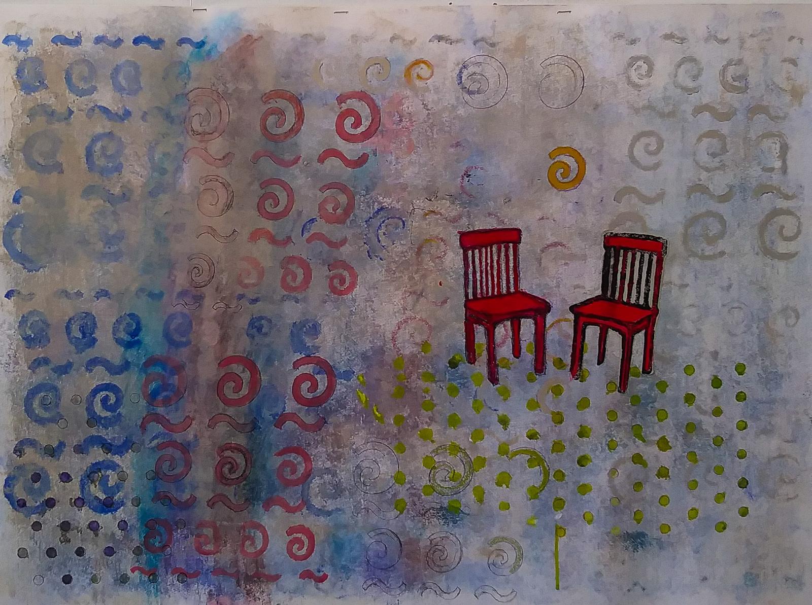 Gouach, inks and woodcut