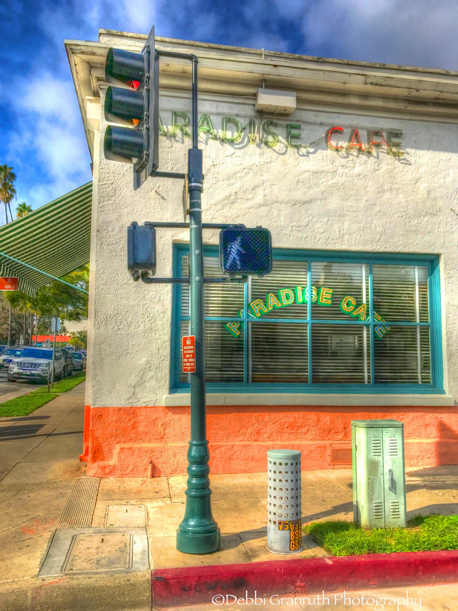 This photo was taken at the Paradise Cafe in Santa Barbara, Ca.