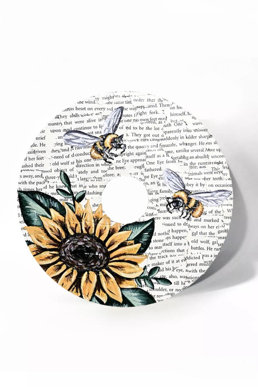 Upcycled vinyl record
