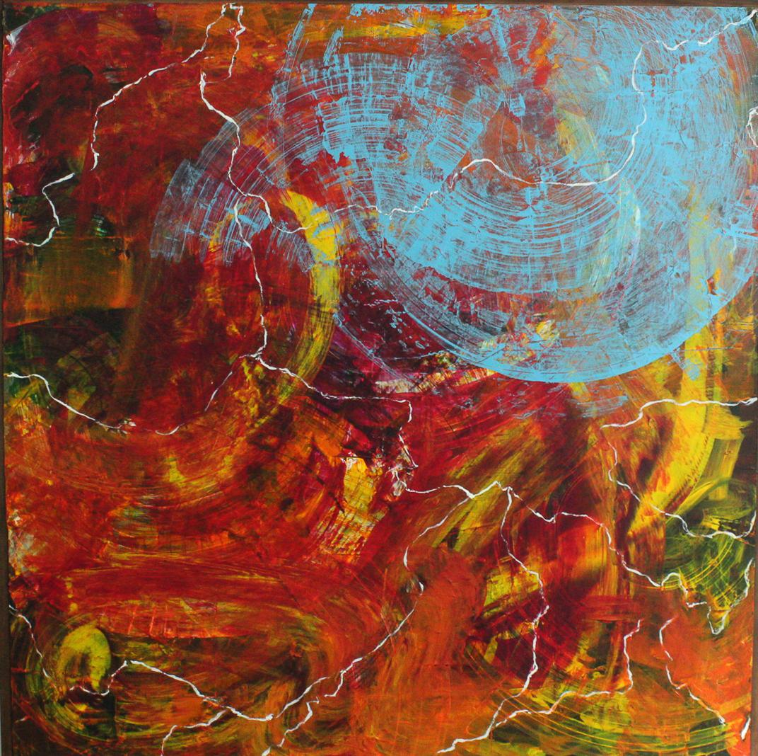 This painting is part of the Poetics Series and is accompanied by a poem inspired by it.