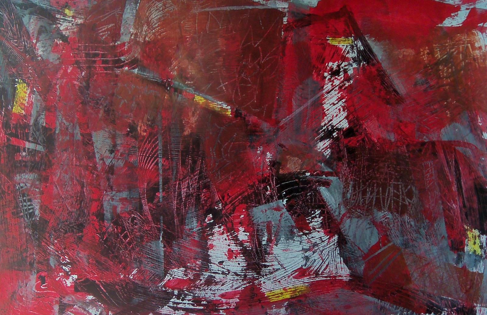 Abstract depiction of dancing figures