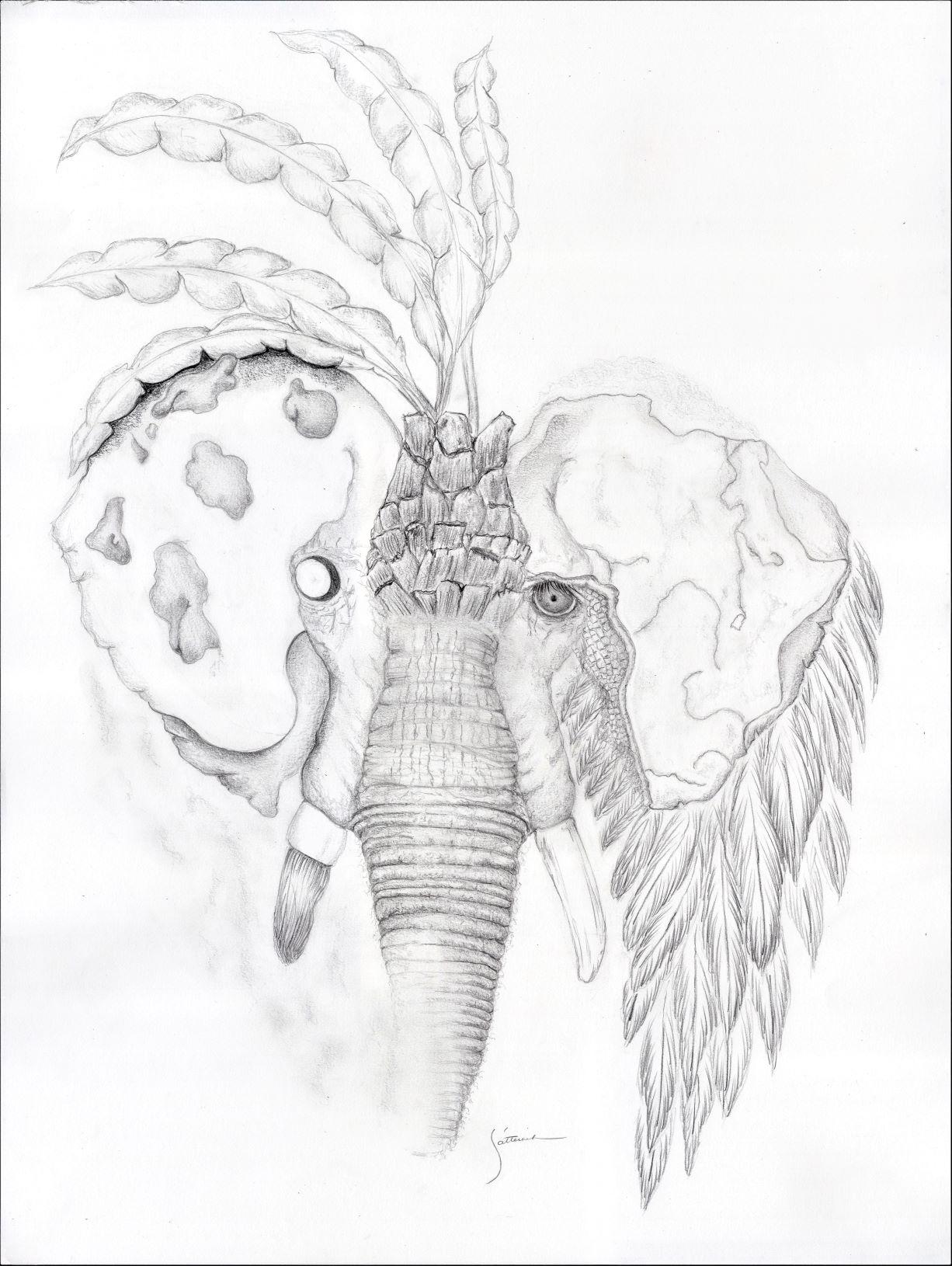 PoARTry
-------
The HeArt of an Elephant
The heart of an elephant…as bold as any font. Lest we forget…she does not forget. Her trunk...truncated, tusks exploited...obliterated. Ivory I see…not for you or me. Painted in grey...continent ears that sway…like the wings on birds of prey; I pray she’s not hunted down this way. Palm leaves speak of triumph, peace, and victories...but greed only brings her to her knees. The heart knows what It wants; but the rich and arrogant...knows not the HeArt...of an elephant.
~ S’atteirneh
