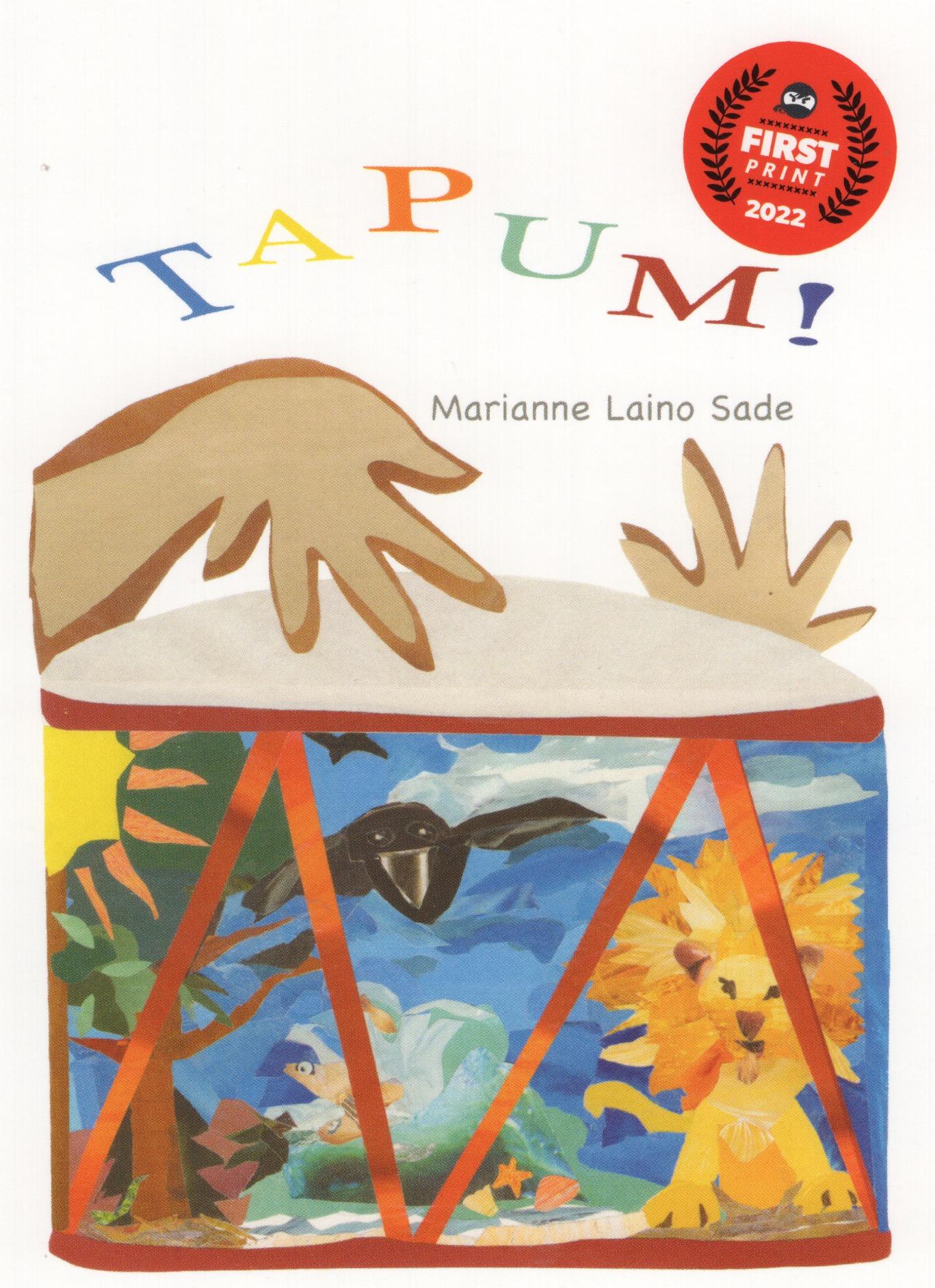 Book cover on my illustrated (and authored) children's board book; featuring hand-cut paper collages.