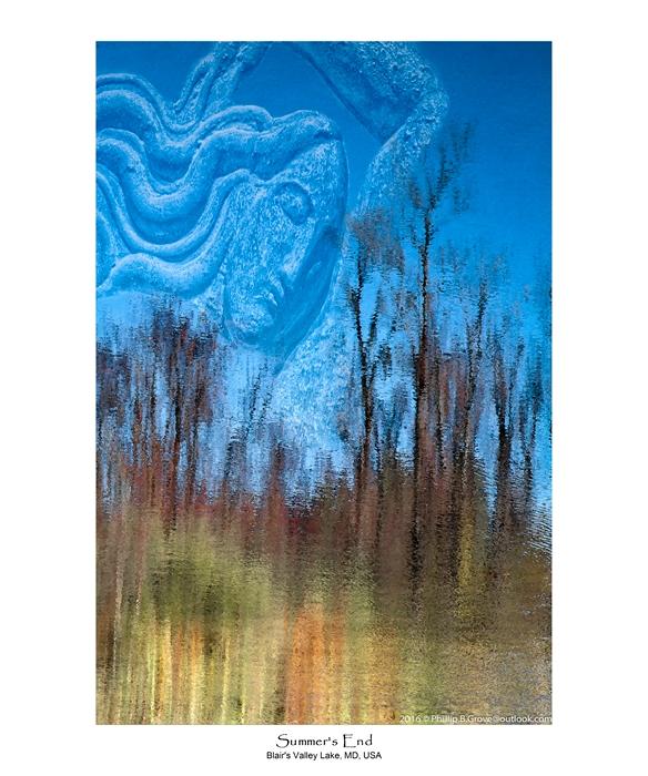 Summer's End is part of my Spirit World Exhibit is also available on the Internet at https://artavita.com/artists/11717-phillip-b-grove.