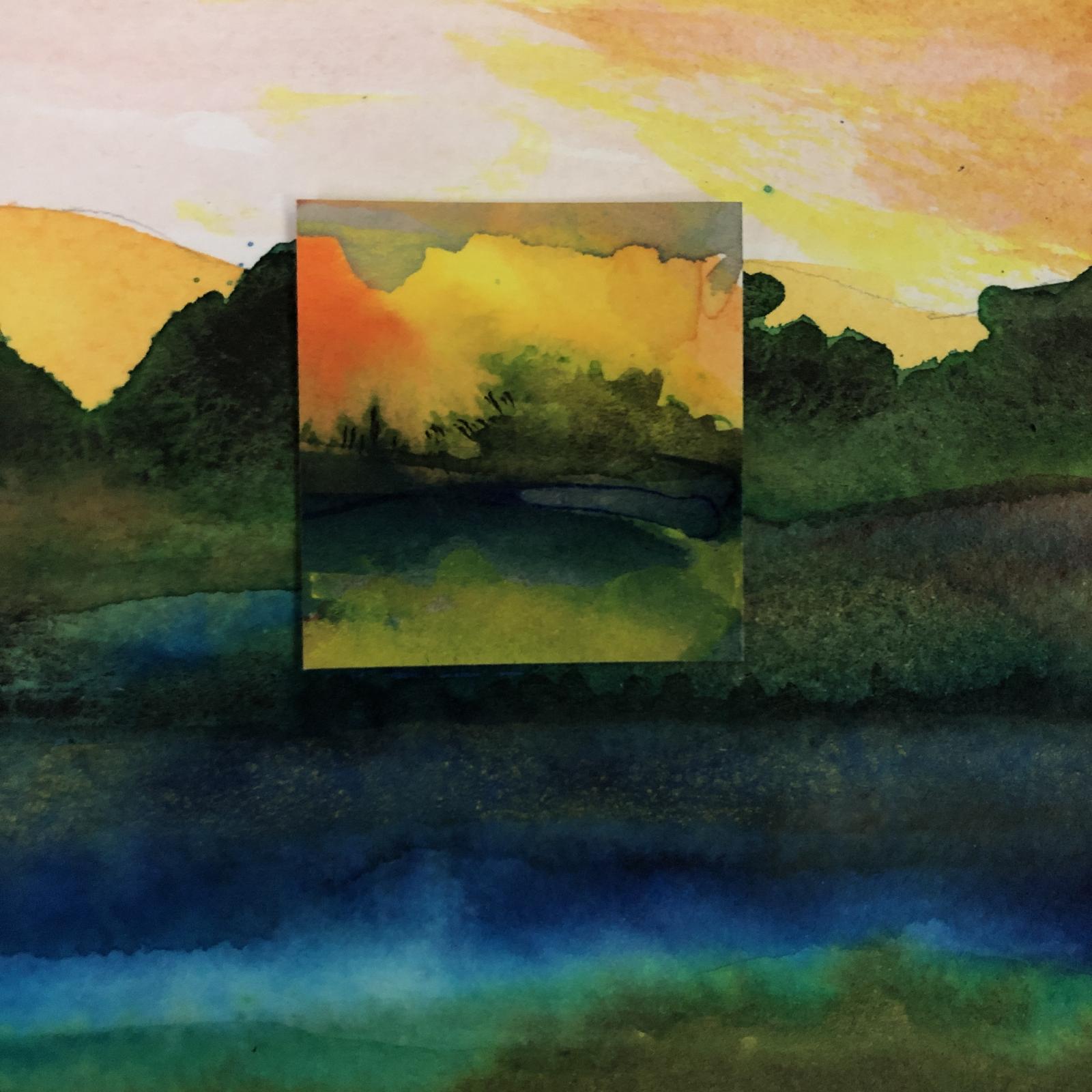 My paintings are about finding the peace and the beauty in daily life. I have only recently begun to combine paintings in a sort of collage. My collages are not what one traditionally thinks of when they think of the art of collage. They do, however, combine paintings on paper as seen in "Change Comes Around", to create a unique blend of ideas as I see them. This piece uses a combination of loosely applied watercolor and ink to express color and light and voices my passion for freedom, for life and for our precious world.