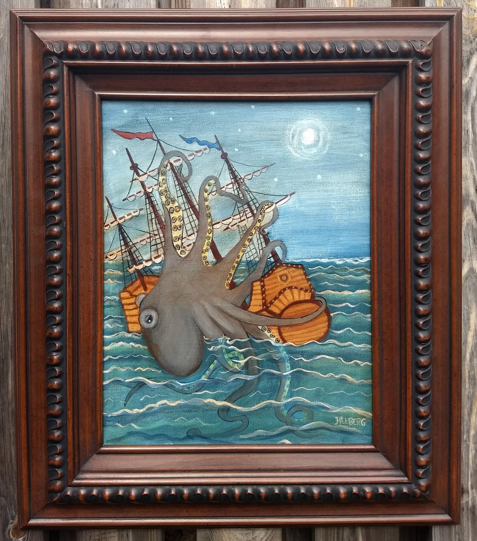 Norwegian sailors described large sea monsters that attacked their ships.