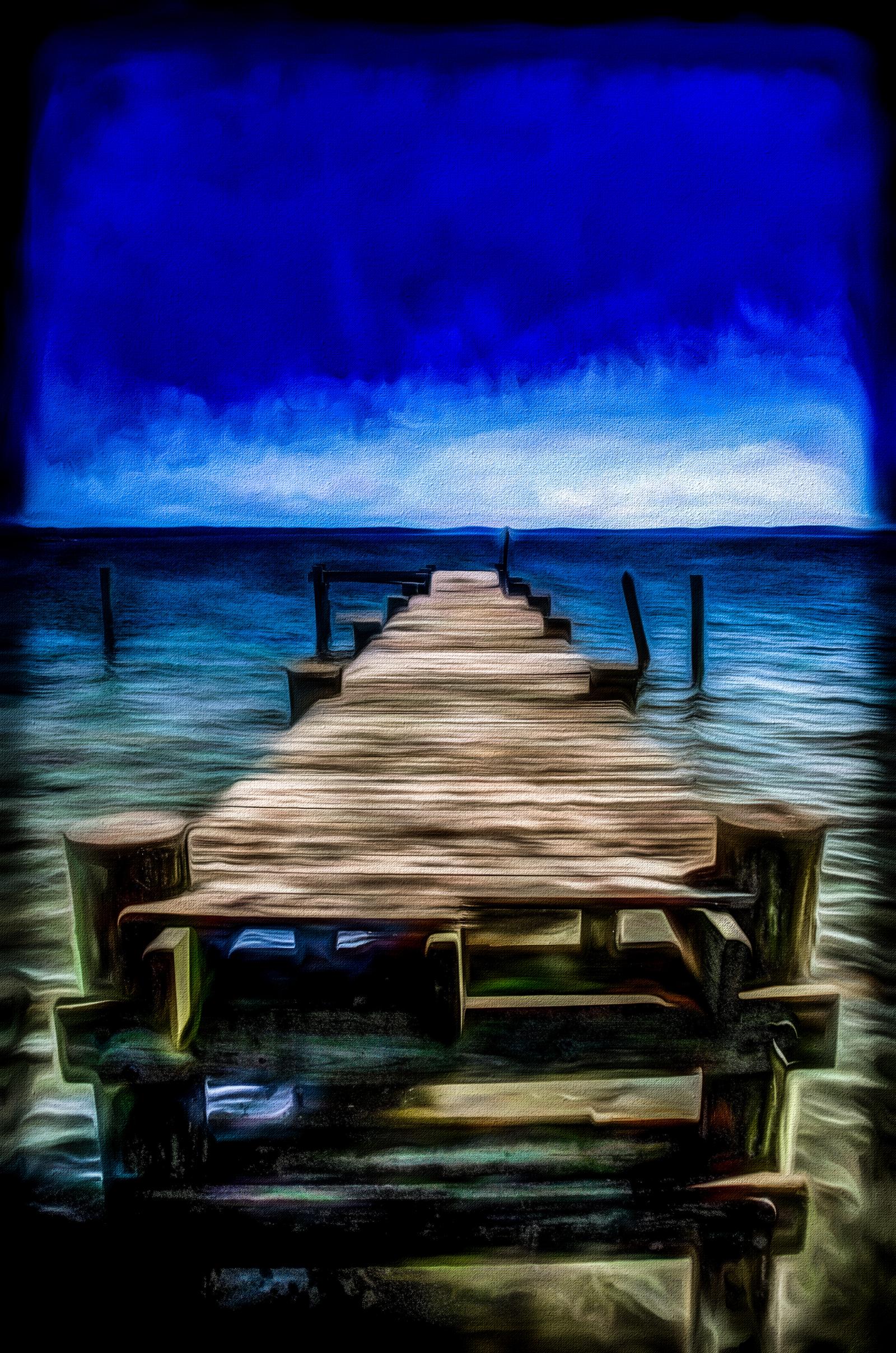Photo art of a pier in Havre de Grace, MD.
