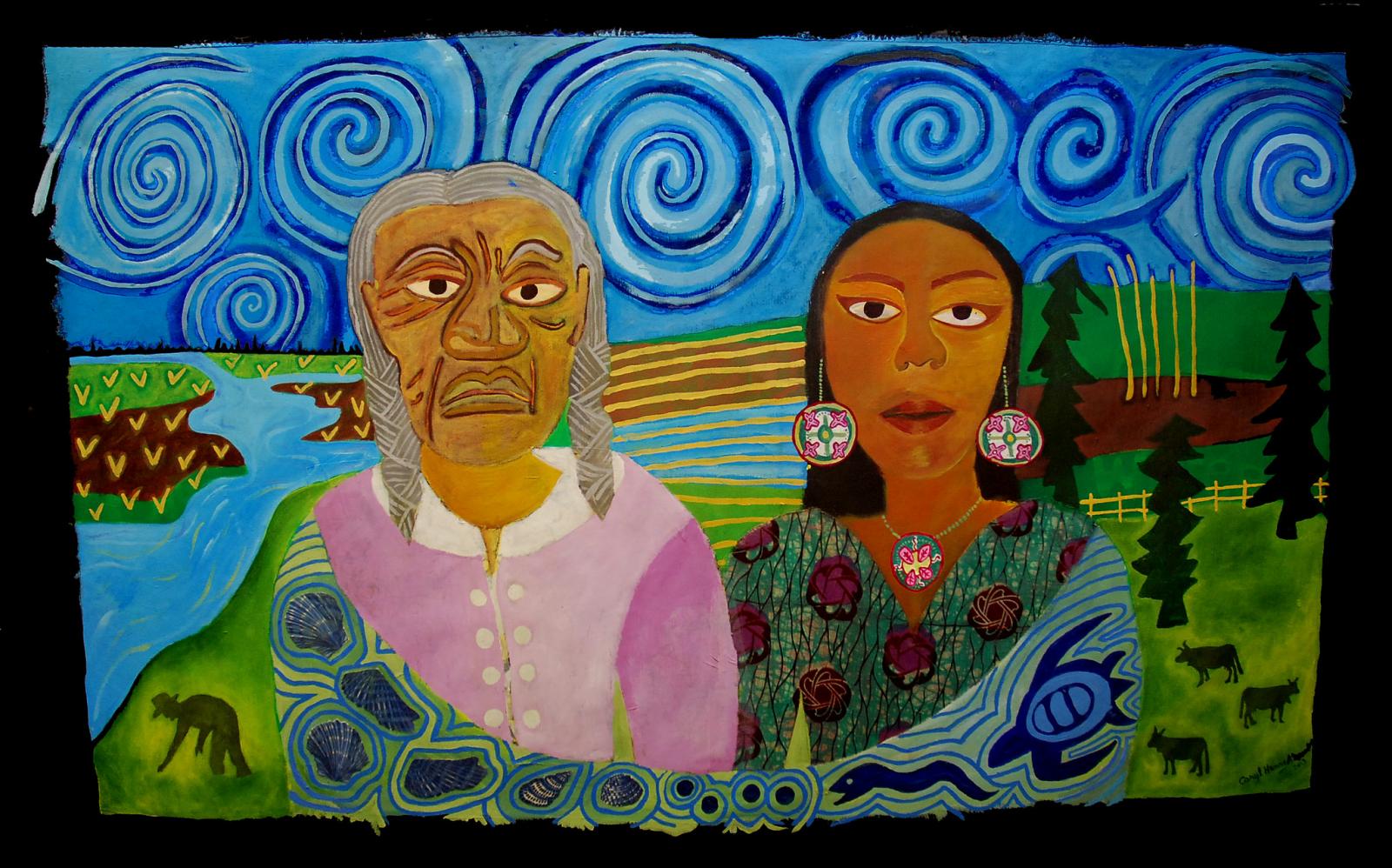 mixed media painting