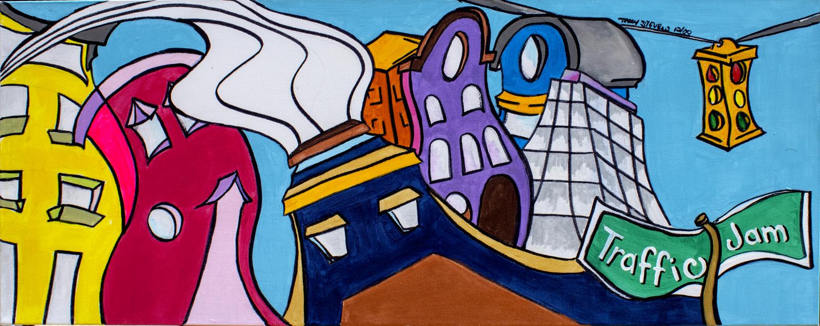 The Neighborhood Series is a playful way of envisioning the city we call Baltimore. The artwork is inspired by the late Westminster born artist Charles Cooper.
Baltimore has a rich history of music and dance. Billie, Holiday, Cab Calloway, The Numarx, Thommy Davis. and Teddy Douglas are a few notable music makers within Baltimore's past and future. Just as their music made us dance sing and do a jig, the buildings seem to do the same. The swag, dance and sing within a Downtown Baltimore area.