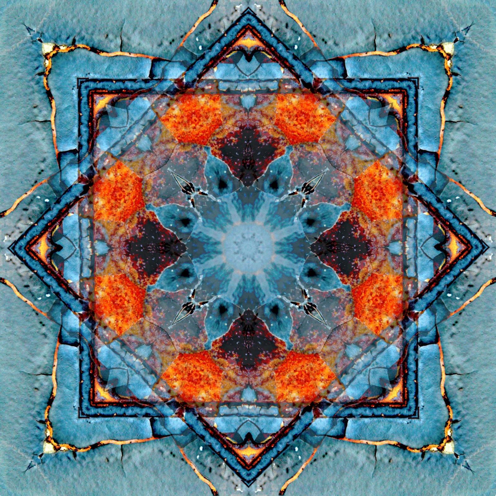 This an image I created in photoshop through reflecting certain aspects of the original image. I then isolated parts of the image I liked and used them as details throughout the image. After doing all of this I simply amplified the saturation to get the bright and intense coloring. 