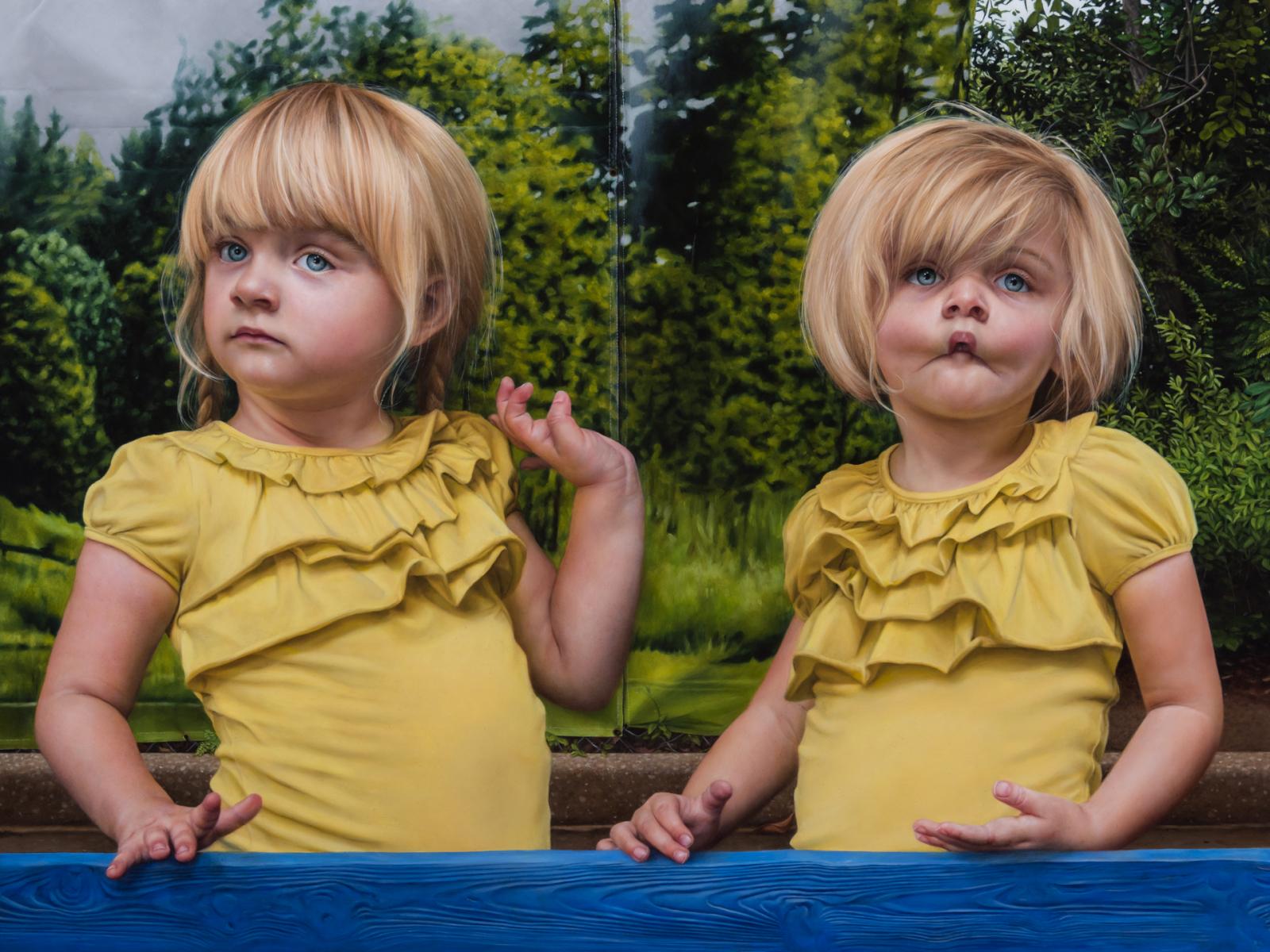 HYPERREAL is a series-in-progress of paintings exploring the blending of real and fake, the difficulty of distinguishing original from copy, and the melding of natural and artificial.
The paintings depict theme parks, zoos, living history exhibits, casinos, and other environments considered to be “recreational simulacra.”
While hyperrealism as a painting style is considered a successor to photorealism, hyperreality is a philosophical concept referring to the inability to tell reality from a simulation of reality. The blurring of these distinctions is where my interest lies, particularly in today’s political and media landscape.