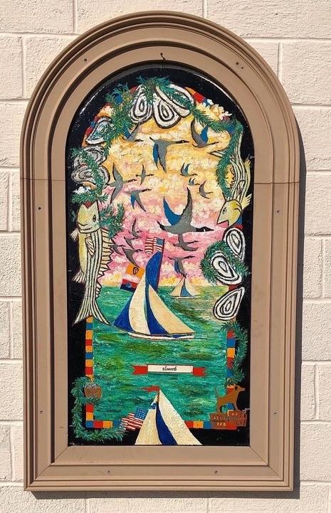 One of four mini murals created by students for the Vault Storage building in Chestertown.