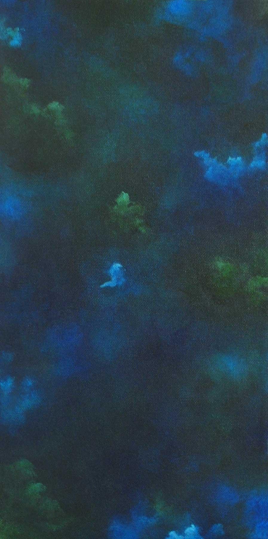This piece is part of the Ethereal Series, a series largely rooted in a sense of place, and emotion--concerned with depth, and dimension. While painted onto a 2-dimensional plane, the layers lend to a feeling of depth, beyond the surface. Like most of my other work, these paintings continue over the edges of the canvas, free from the confines of a frame. These pieces can be seen as calm, and quiet, allowing the viewers’ eyes to rest, and be drawn in, while at the same time, energy emanates from the smallest to the largest of these pieces. They are still, and moving, all at once—a contradiction.