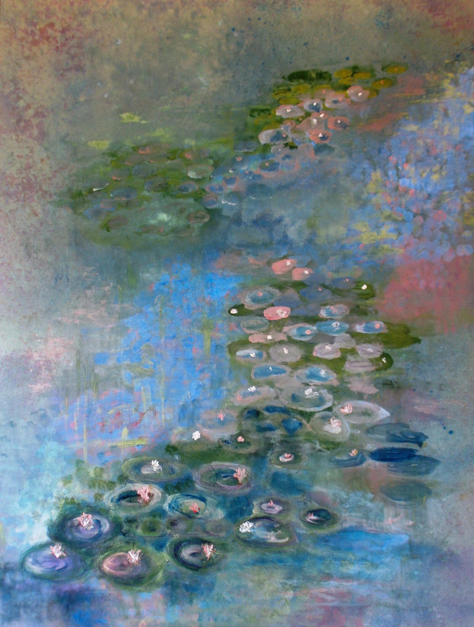 abstract waterlilies