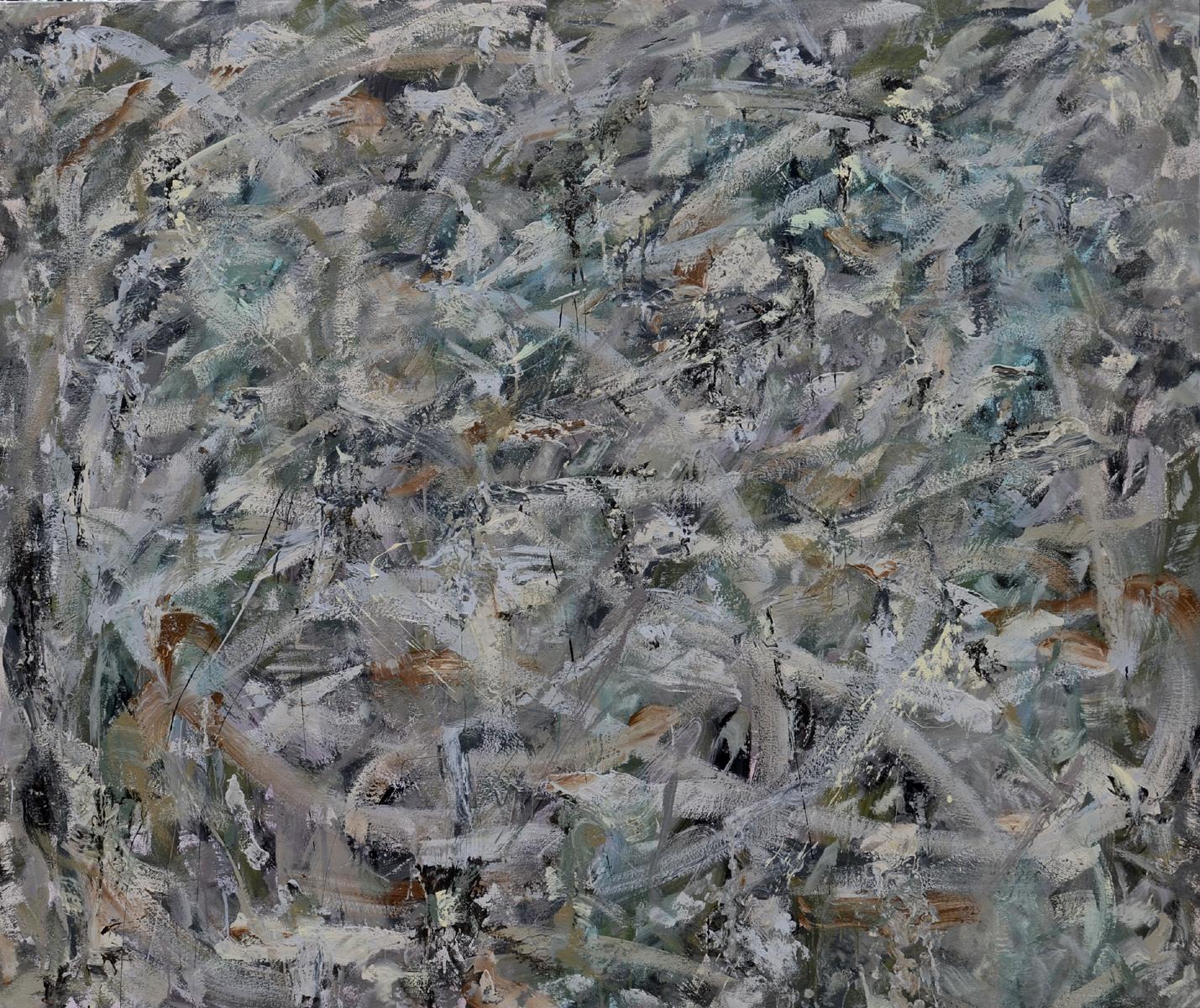 This is a recent painting highlighting my natural style of abstract painting. As you well know the digital picture will not accurately reflect the depth and texture of the work. Be that as it may, my focus in painting is on movement and palette. This particular picture is somewhat somber in its language. It is meant to indicate and evocative expression of loss and was conceived during recent periods of turmoil. 
