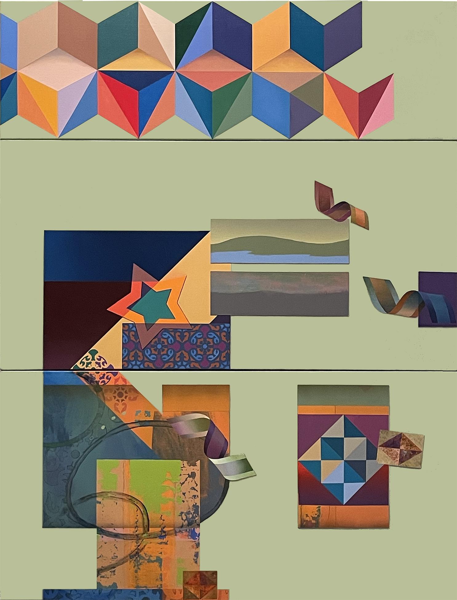 The artist's iconography at 85, including references to the Landscape Progression, Pure Spirit, Geometric Abstraction, and Transition series.