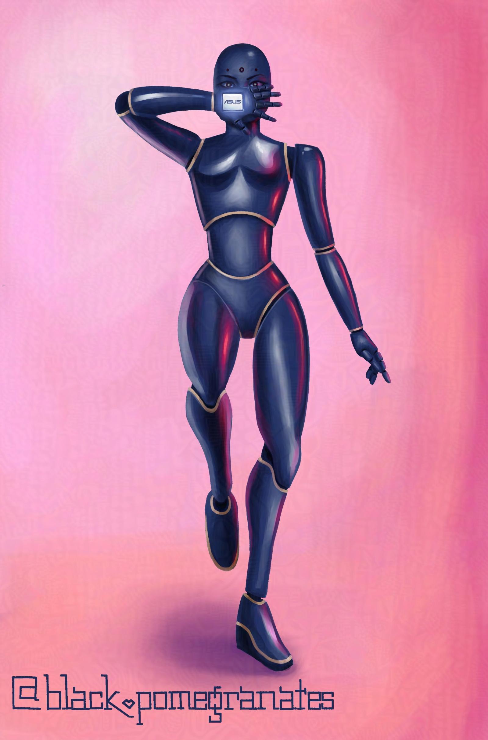 This piece's primary purpose is to explore metallic rendering with digital painting. I gave myself the prompt of personifying my PC then created an illustration of how I imagined the PC would look as a robot.  