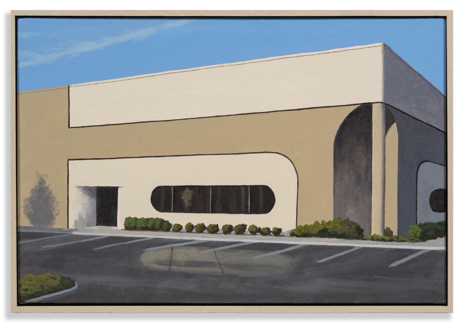 Painting from the series  Office Park Paintings, currently consisting of 18 pieces.