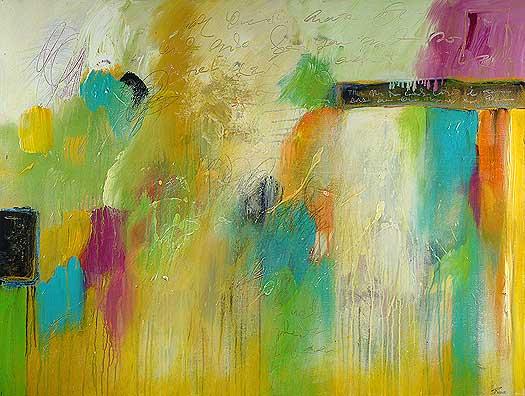 48" x 36" mixed media on gallery wrap signed by artist. More artwork can be seen at www.rizzuttifineart.com.