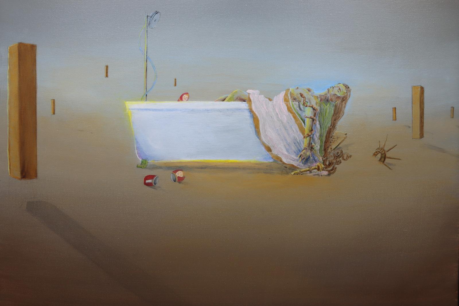 This was a response to Donald Trump asking Russia to interfere with our elections.
Shows Liberty bitten by a snake while playing with matryoshka dolls.