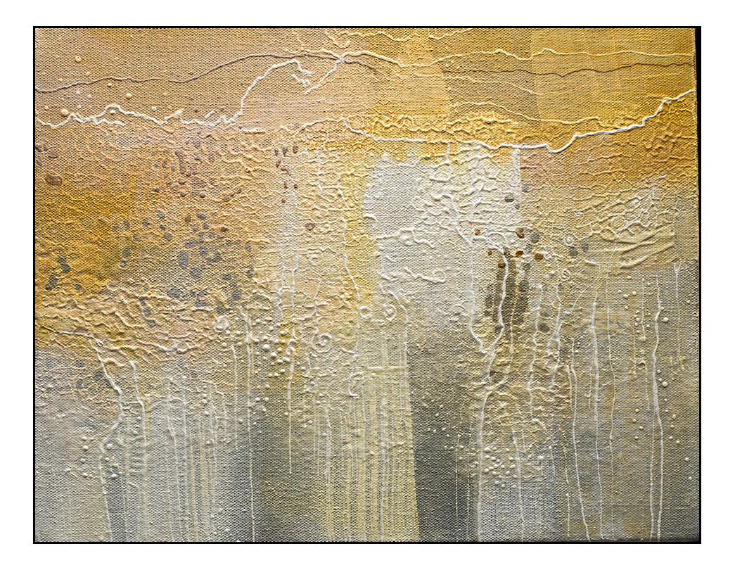 Sand and sea foam patterns on an ocean beach. #10 in a series.