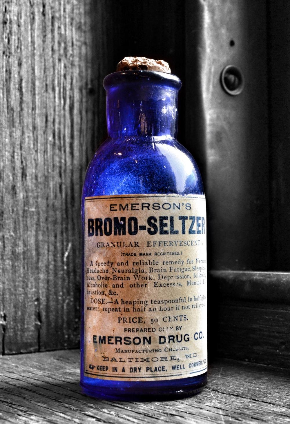 Bromo Seltzer Vintage Cobalt Blue Glass Bottle
My photograph of the Bromo Seltzer Bottle collection been featured in many publication and tv channels.
The glass bottle collection belongs to Ernie Dimler who is also the curator in the Bromo Seltzer Arts Tower Museum in Baltimore, Maryland