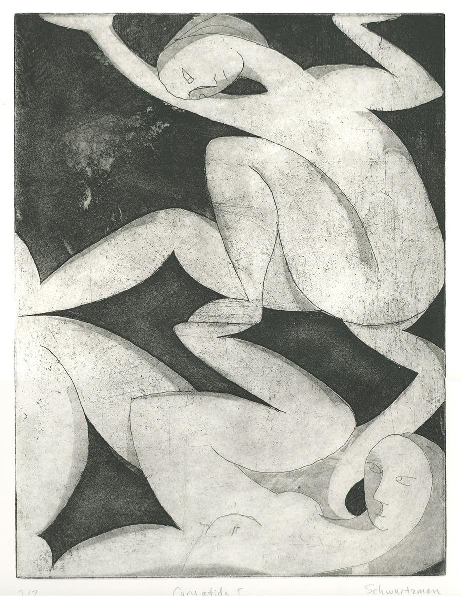 etching, aquatint