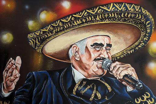 Chente is a tribute painting to one of the greatest mexican singers of all time.