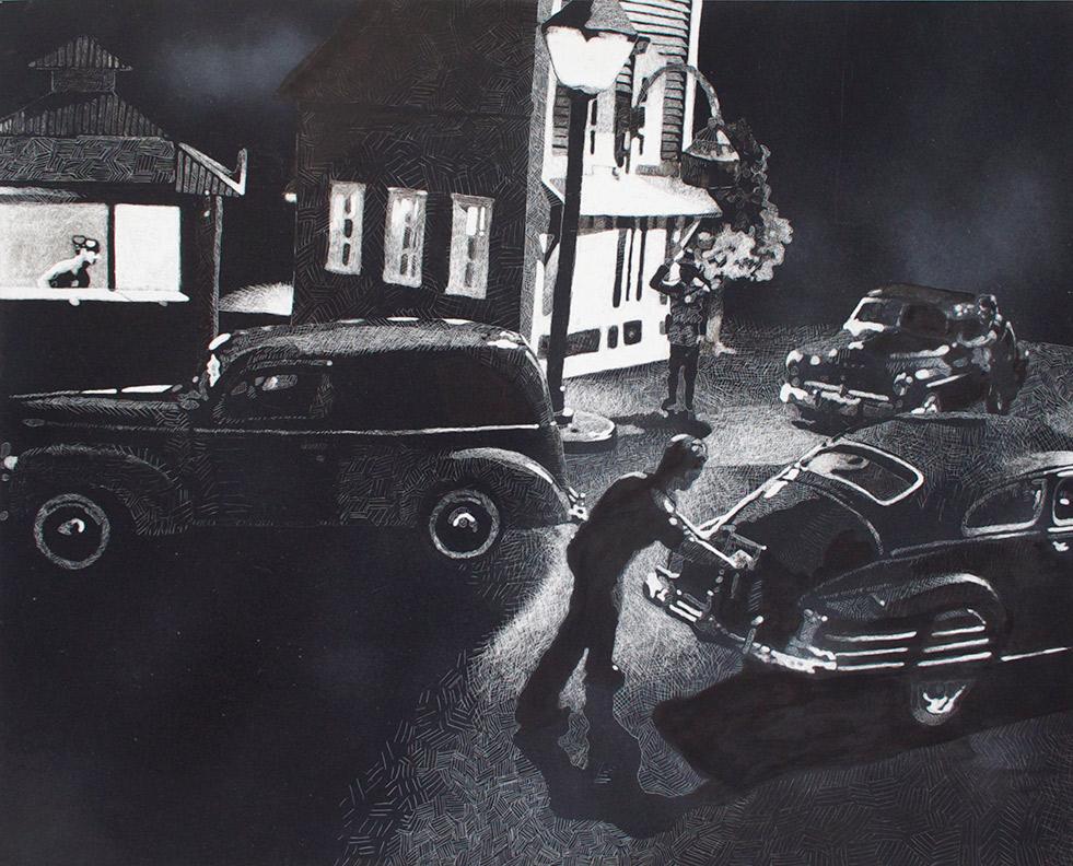 Scratchboard-22"x28"