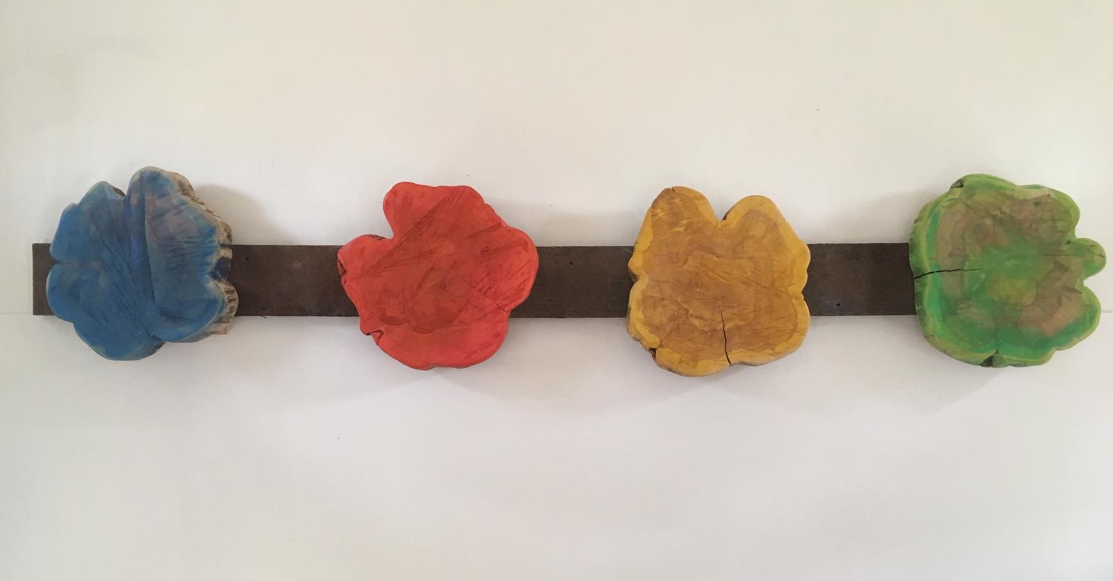 Enamel on Eastern Red Cedar and Oak