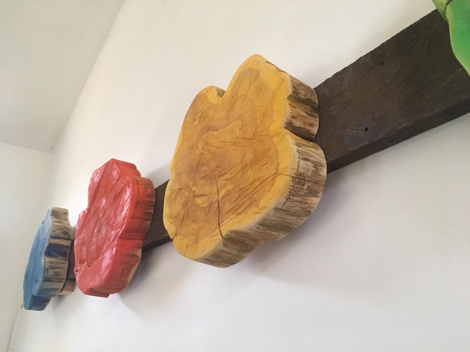 Enamel on Eastern Red Cedar and Oak