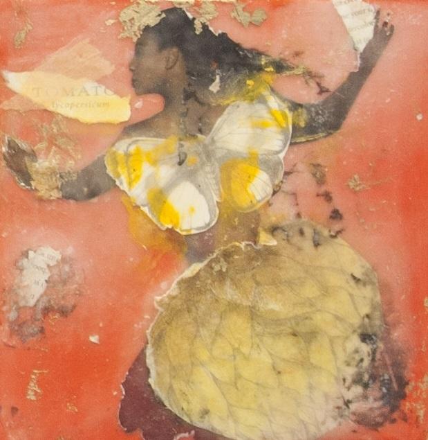 A fierce fairy depicting summertime.