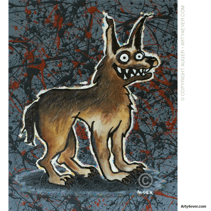 Evil... profoundly immoral and malevolent
Jackal... a slender, long-legged wild dog that feeds on carrion, game, and fruit and often hunts cooperatively, found in Africa and southern Asia