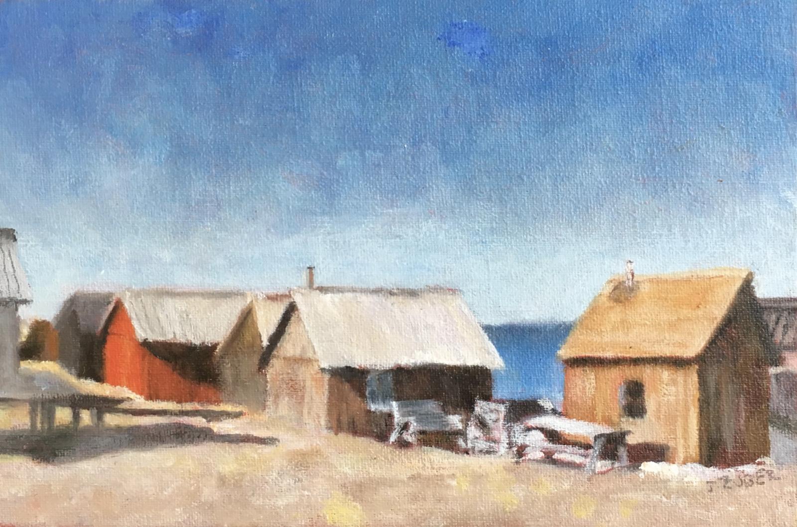 miniature oil painting on canvas