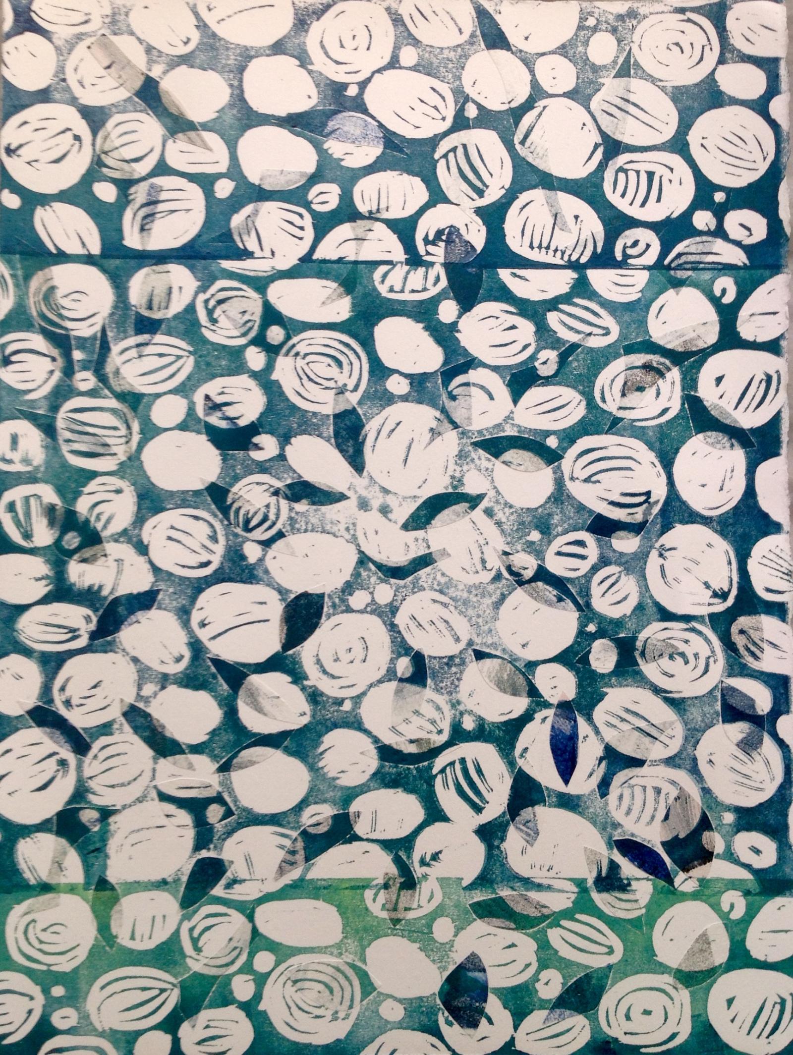 Collagraph, chine colle, woodblock