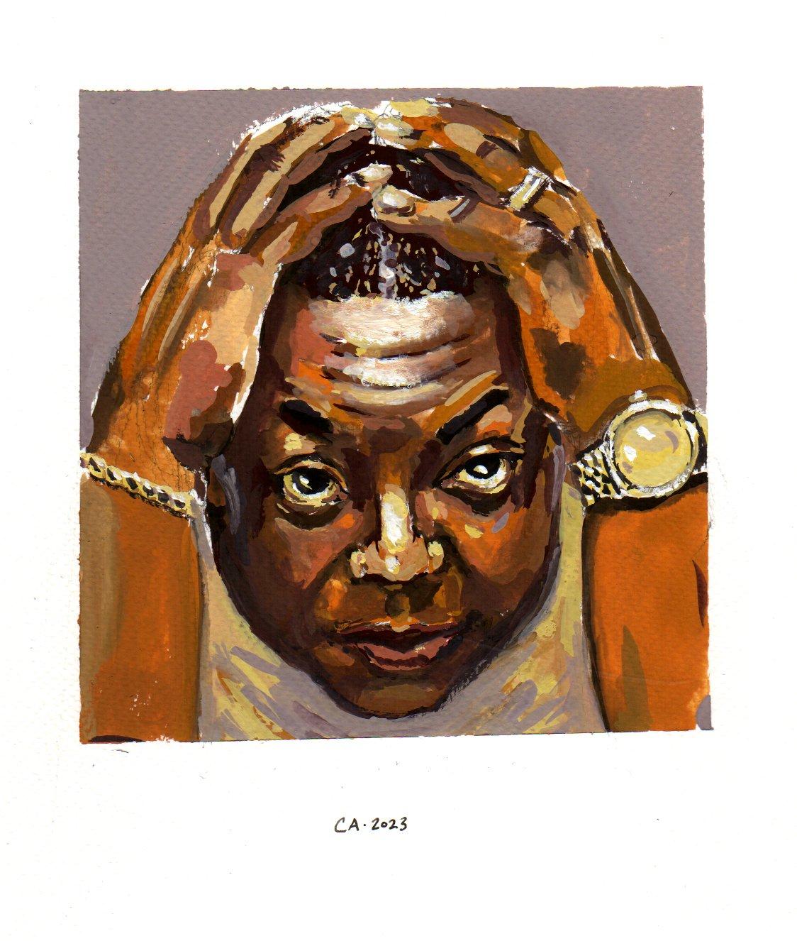 Portrait of Jazz pianist, Cyrus Chestnut