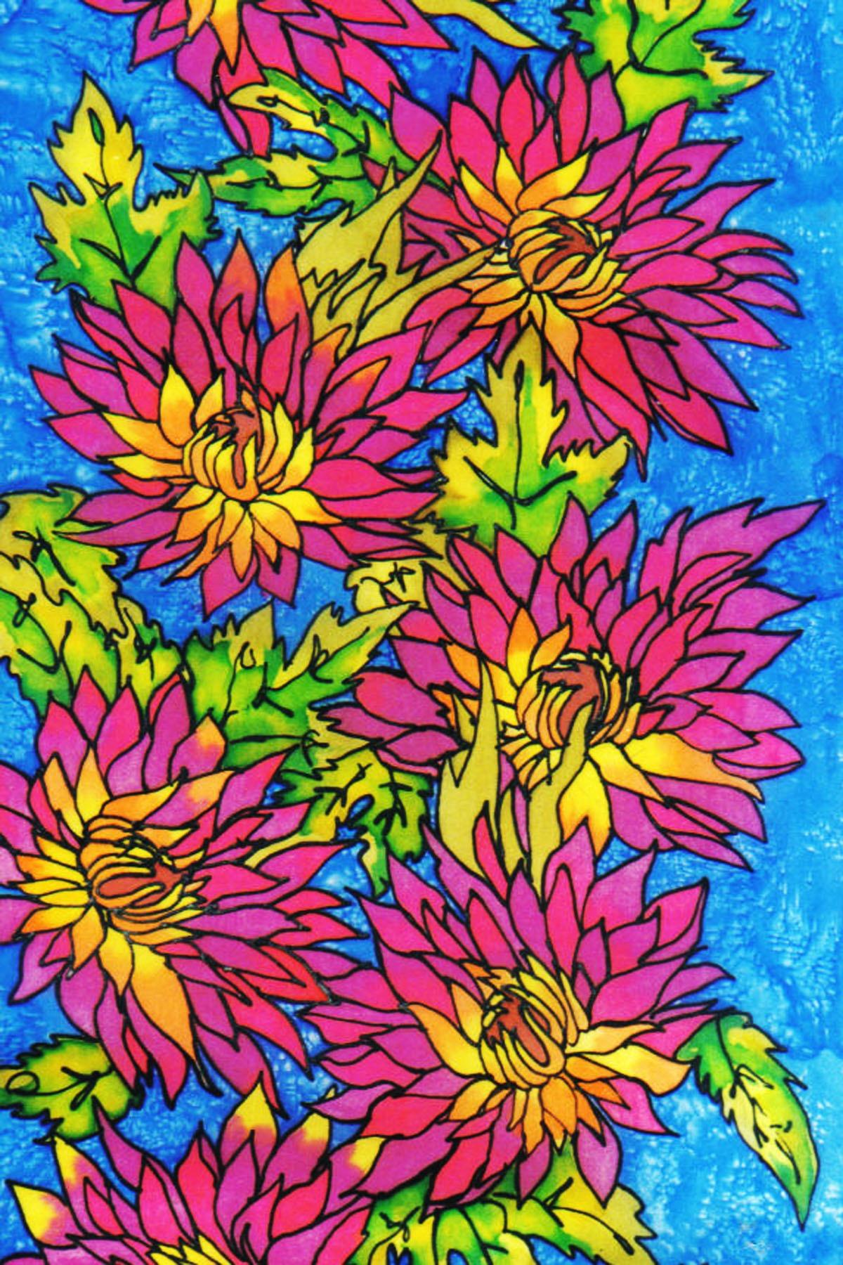 Silk and Batik painting