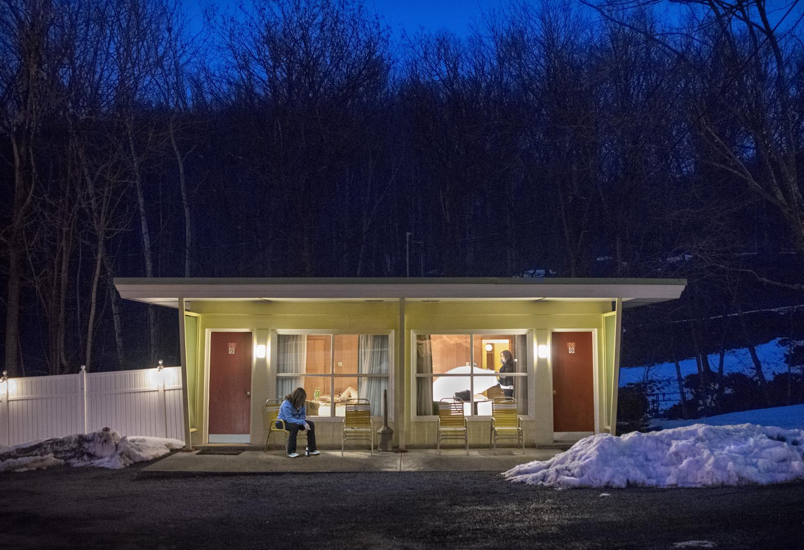 Staged image at a retro motel in Romney, WV called Koolwink