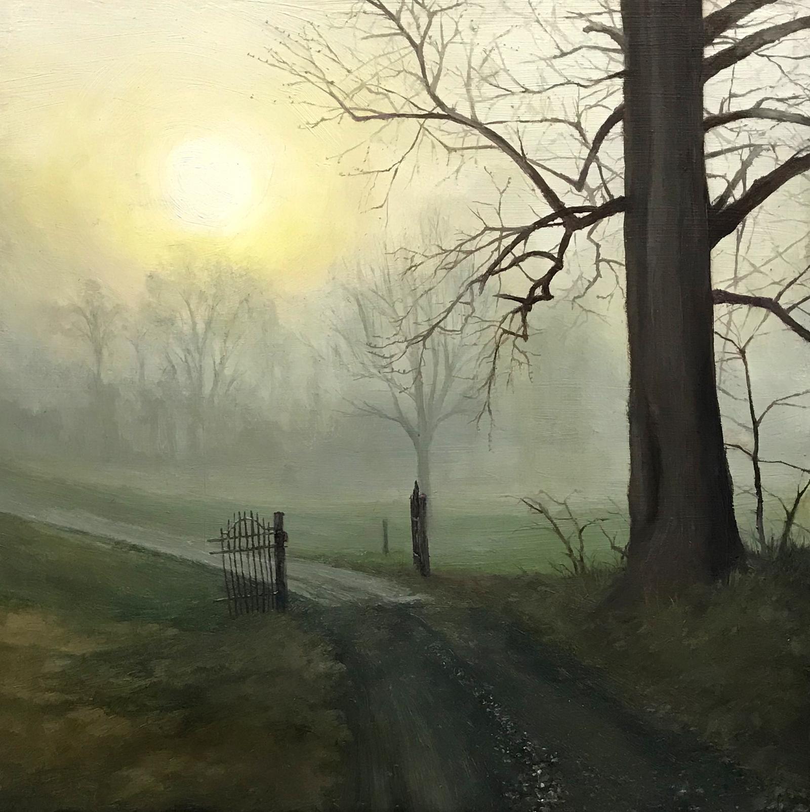Oil on wood panel