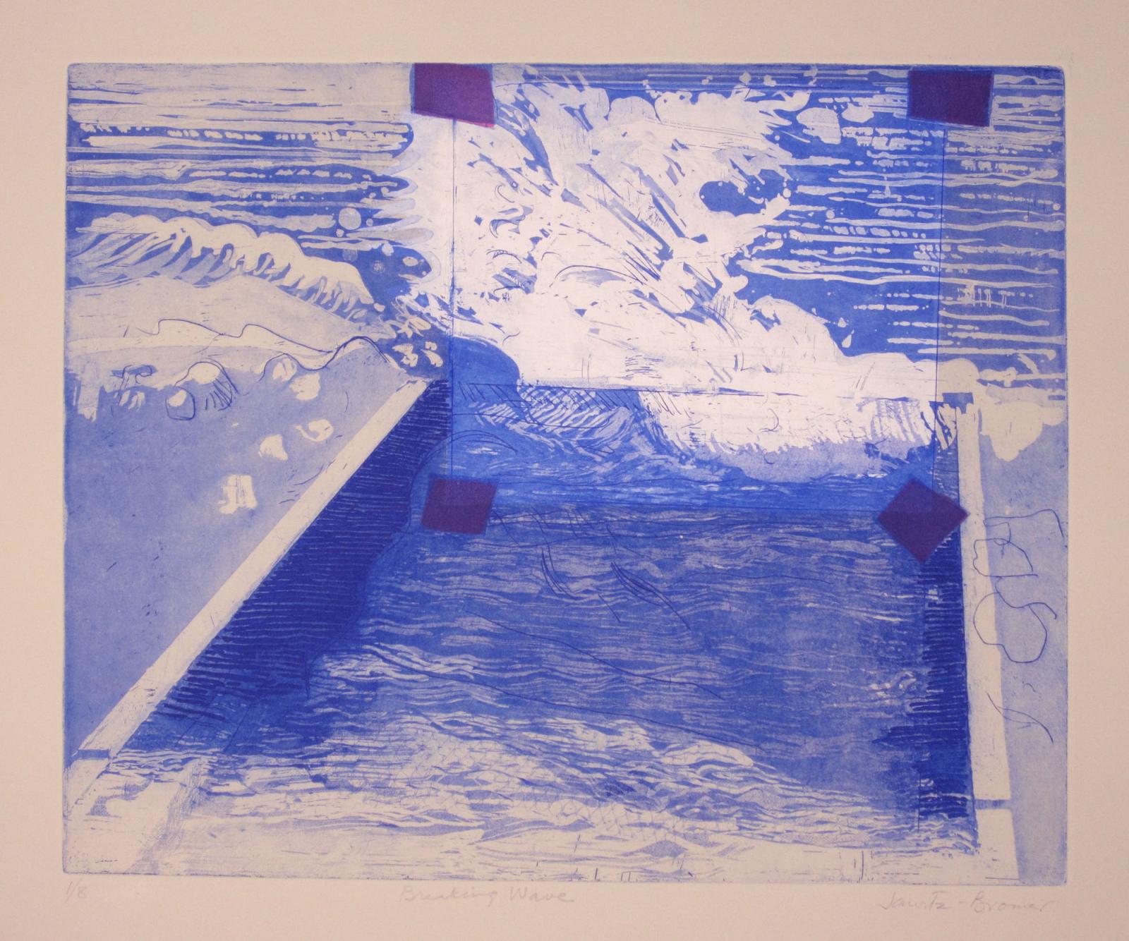 Etching with aquatint and chine colle, Ed 12