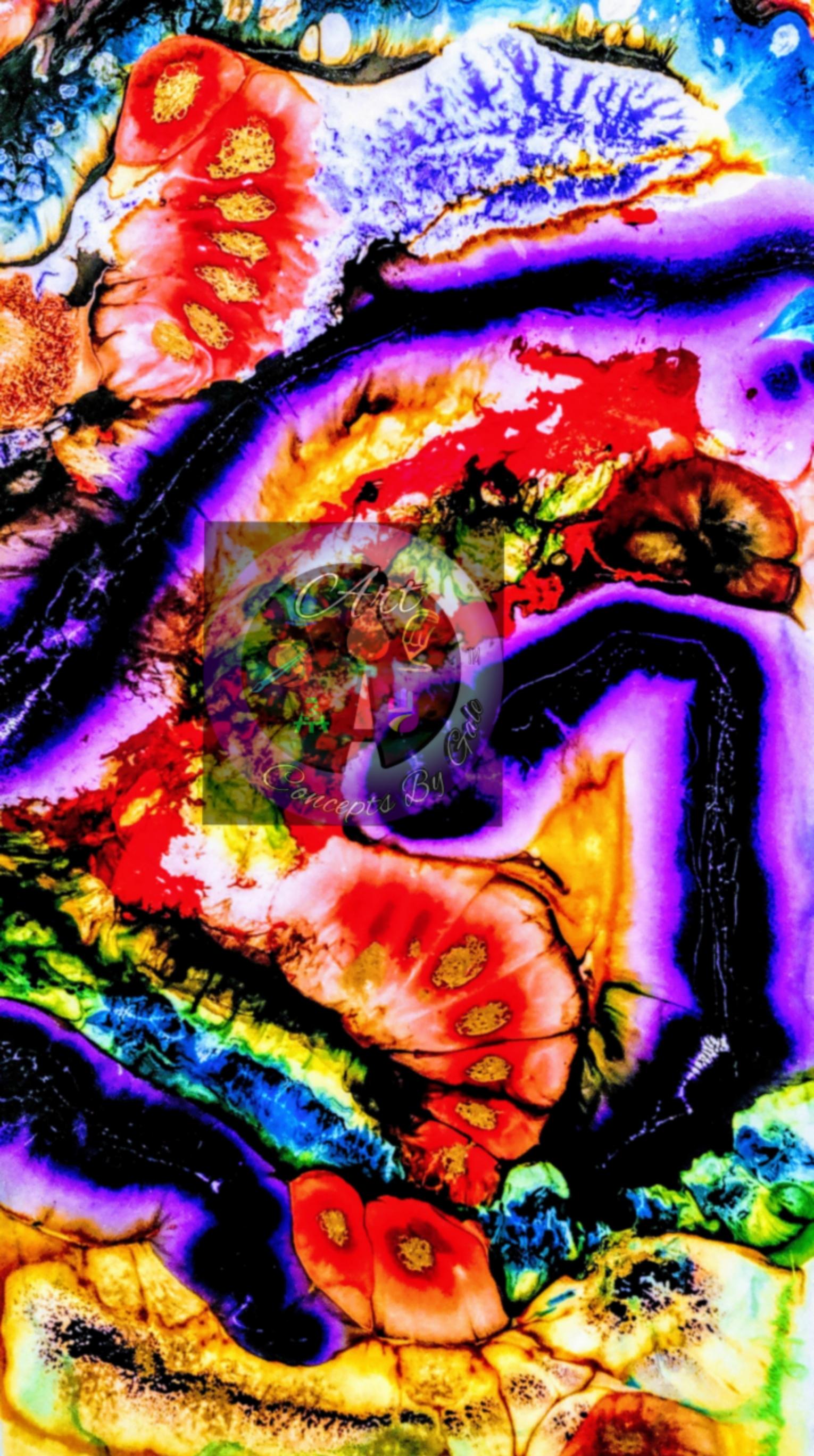 Brightly colored abstract